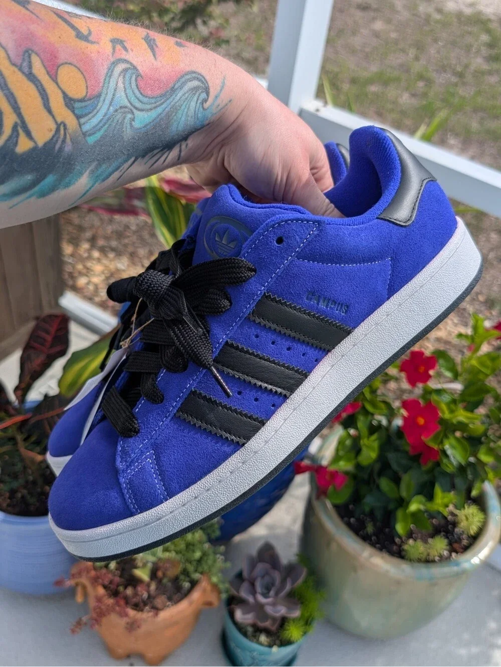 Adidas Campus 00s Core Black Bright Royal Suede Men's Size 13 Brand New JQ6044